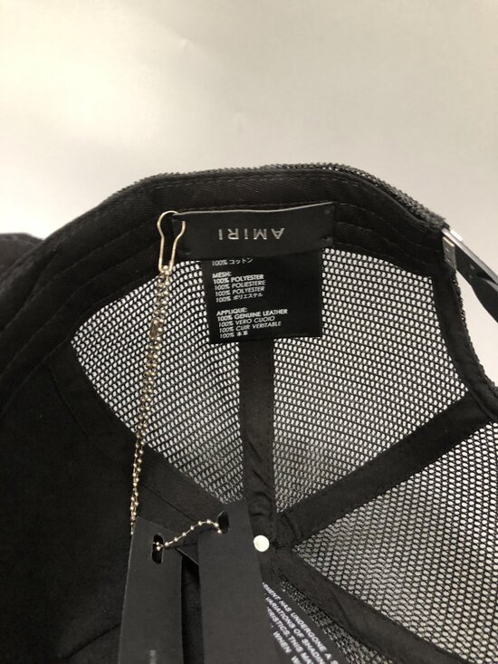 Amiri Black Trucker Hat with White Star Baseball Cap main image 12